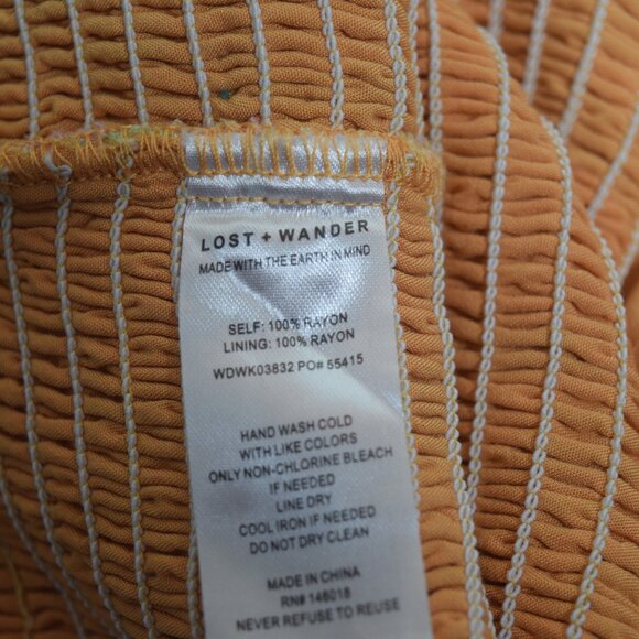 LOST+WANDER Eternal Lights Floral Minidress In Peach/Pink size small - Picture 4 of 4